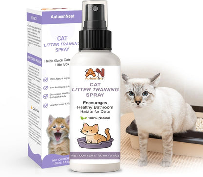 Cat Litter Training Spray – 150Ml Natural Attractant for Cats & Kittens – Helps Guide Proper Litter Box Use – Indoor Toilet Training Aid9
