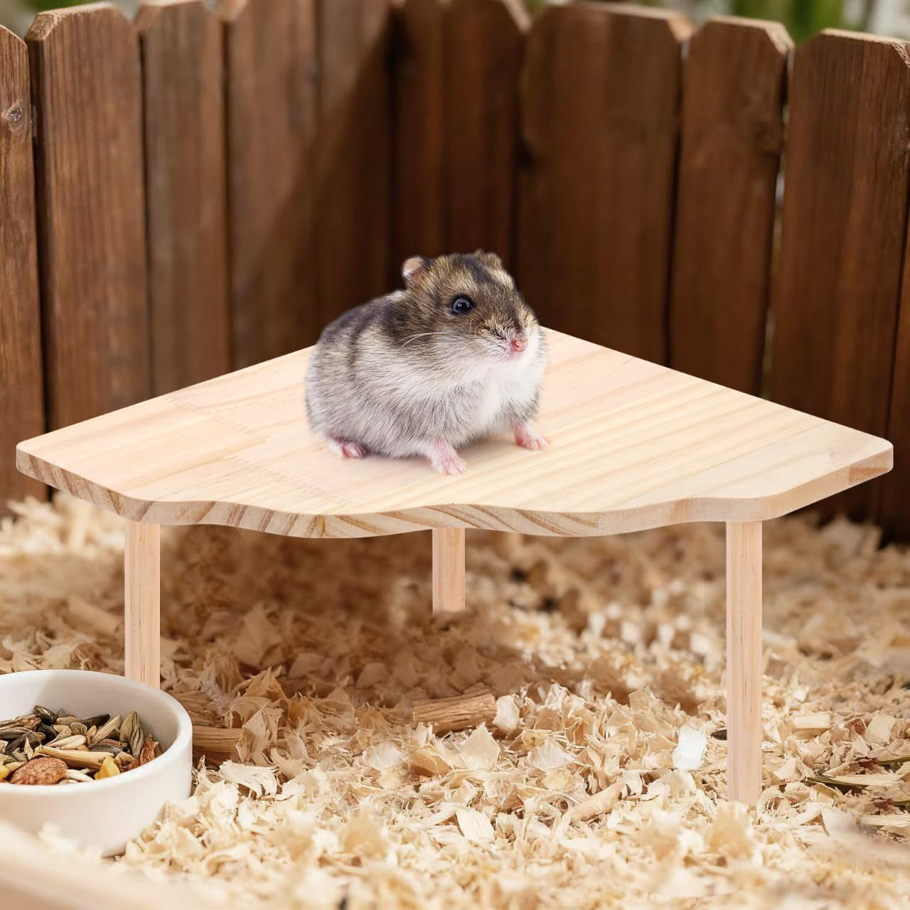 2-piece-set-hamster-play-wooden-platform-for-dwarf-syrian-hamsters-gerbils-mice-degus-or-other-small-pets