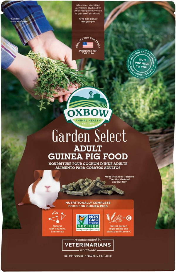 Oxbow Garden Select Adult Guinea Pig Food, Pellets with Vitamin C, 8 Lb | Non-Gmo, Adult Guinea Pig Pellets, with Timothy, Orchard and Oat Hay, Vitamins and Minerals, High Fiber, Made in USA10