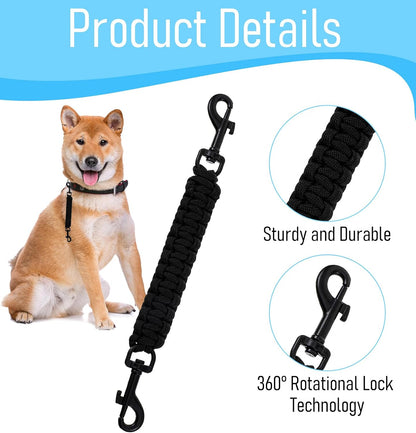 Prong Collar for Dogs, Pinch Collar for Dogs with Double-Ended Clasp | Handmade, Secure Connector, for Prongs Pinch Collars Leash Harness Accessories, Black3