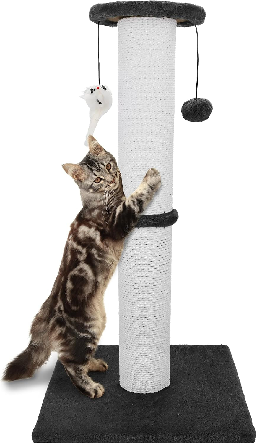 34-inch-tall-cat-scratching-post-for-large-cats-stable-base-gray-heavy-duty-cat-scratcher-extra-tall-thick-post-soft-natural-cotton-rope-hanging-interactive-cat-toys-indoor-cat-furniture