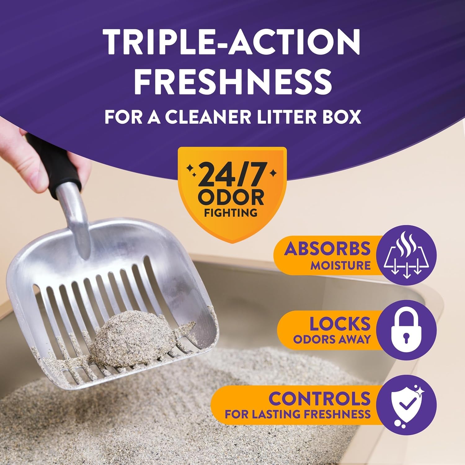 arm-hammer-slide-platinum-easy-clean-up-clumping-cat-litter-37-lbs-24-7-odor-control-triple-action-freshness-non-stick-low-tracking-multi-cat-formula-scented