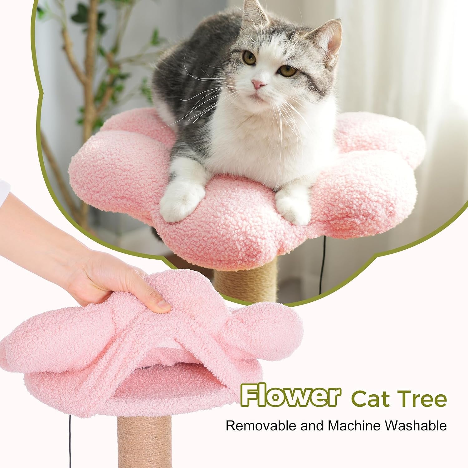 flower-cat-tree-34-cat-tower-with-scratching-post-big-hammock-forest-cat-tower-with-16-hammock-spacious-cat-house-34-scratching-post-removable-flower-bed-small-cat-tree-for-large-cats