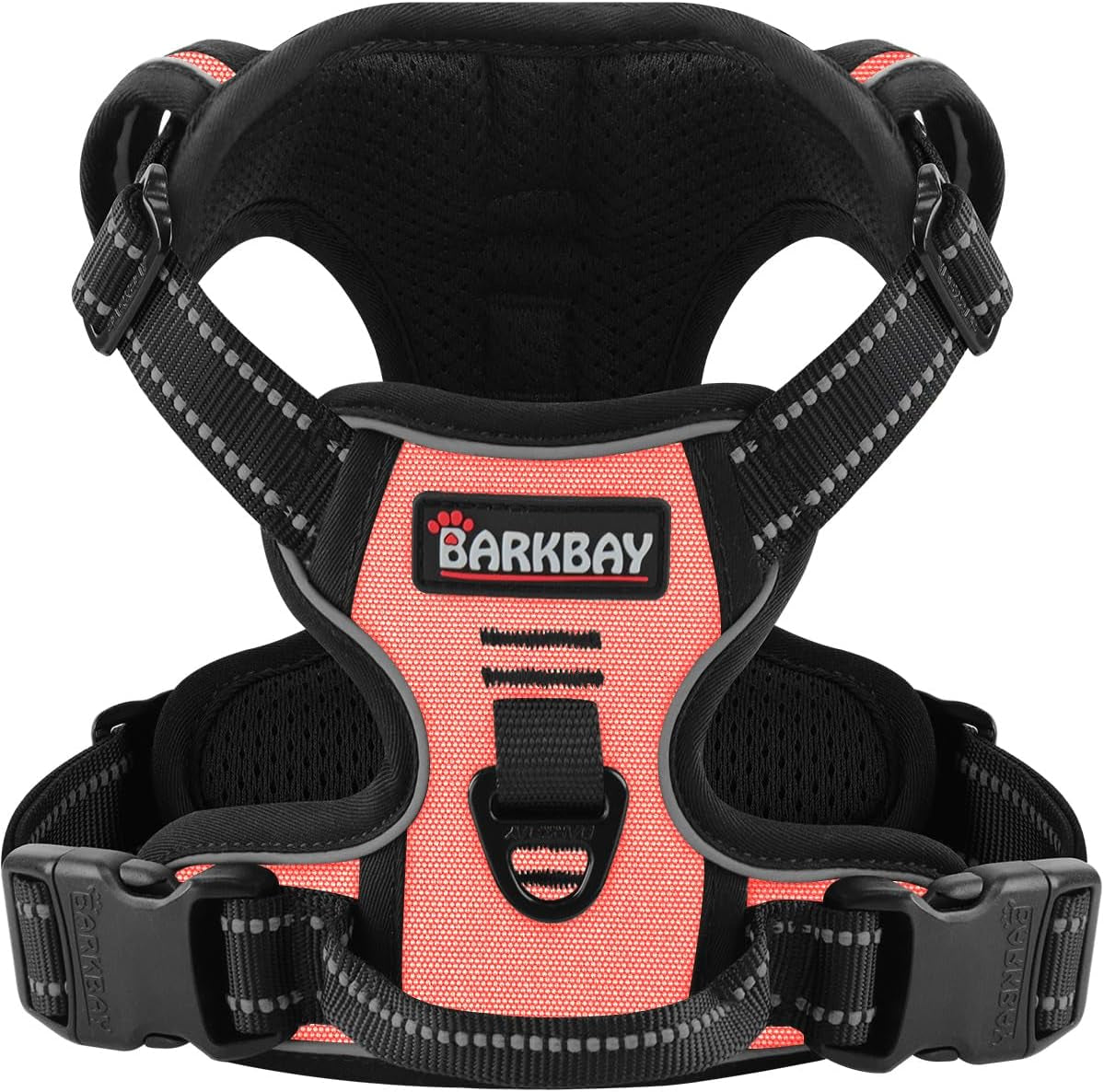 barkbay-no-pull-pet-harness-dog-harness-adjustable-outdoor-pet-vest-3m-reflective-oxford-material-vest-for-pink-dogs-easy-control-for-small-medium-large-dogs-l