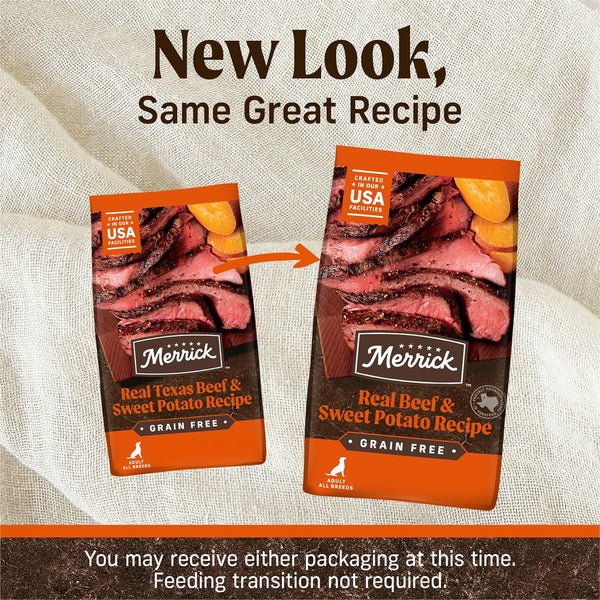 Merrick Premium Grain Free Dry Adult Dog Food, Wholesome and Natural Kibble, Real Texas Beef and Sweet Potato - 22.0 Lb. Bag2