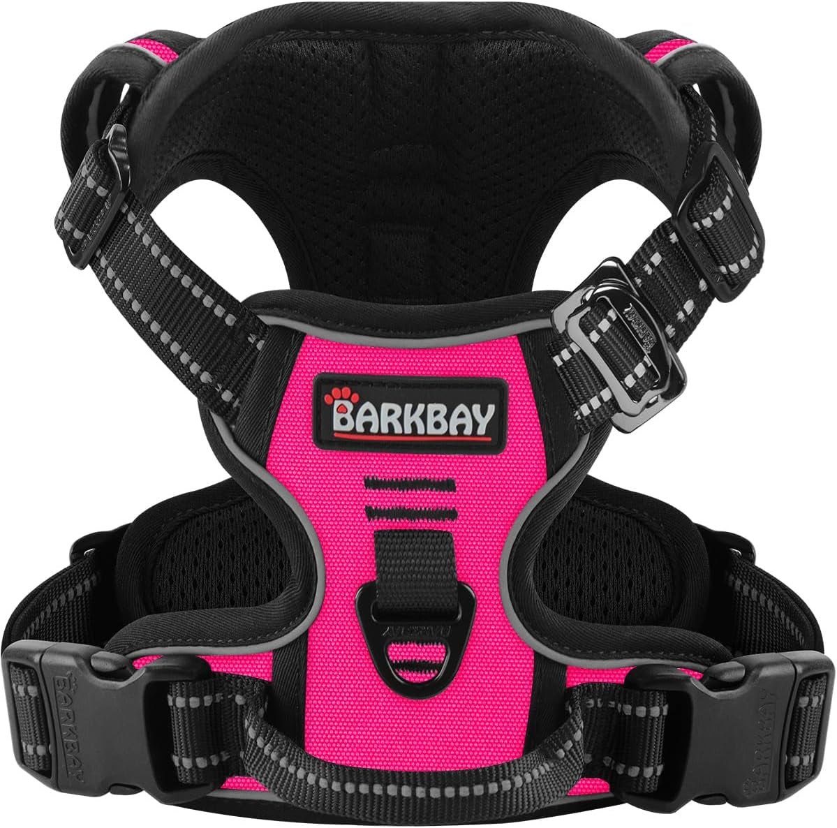 barkbay-no-pull-pet-harness-dog-harness-adjustable-outdoor-pet-vest-3m-reflective-oxford-material-vest-for-pink-dogs-easy-control-for-small-medium-large-dogs-l