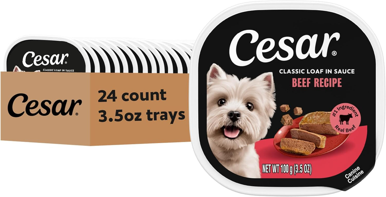 cesar-classic-loaf-in-sauce-wet-dog-food-filet-mignon-3-5-oz-24-count-made-in-usa-real-beef-1-ingredient-no-fillers-added-sugar-artificial-flavors-use-as-meal-or-topper-easy-peel-trays