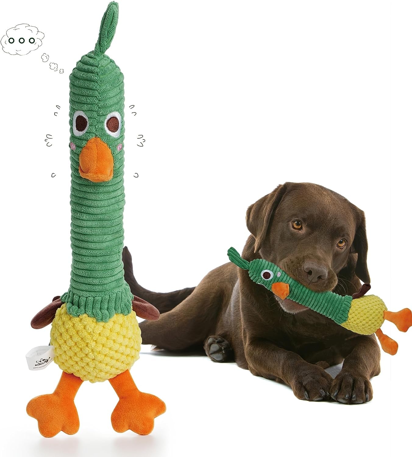 nocciola-2-in-1-easter-duck-dog-toy-with-a-large-rubber-squeaker-tough-durable-stuffed-squeaky-crinkle-chew-toys-for-aggressive-chewers-medium-and-large-breeds