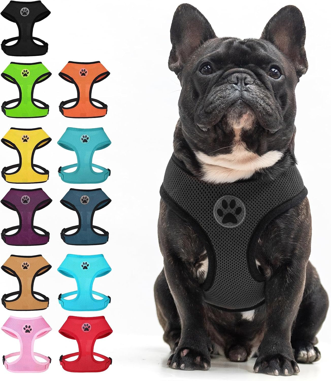 bingpet-small-dog-harness-no-pull-dog-harness-small-sized-dogs-soft-light-breathable-mesh-puppy-vest-with-safety-buckle-adjustable-step-in-pet-harnesses-for-easy-walking-running-training