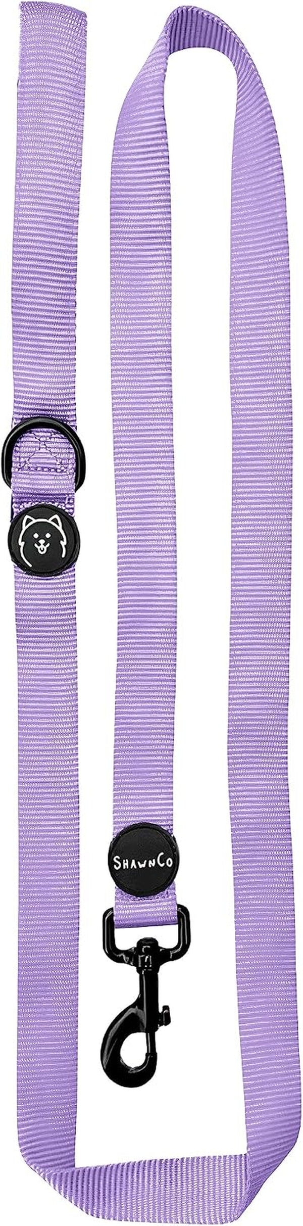 Shawnco Dream Walk Dog Leash- Premium, Nylon Pet Leash with Soft Neoprene Handle for Small, Medium and Large Dogs (ICY Lilac, M/L 6FT W/ 2 Handles)43