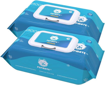 Pet Wipes for Dogs & Cats, Extra Moist & Thick Grooming Puppy Wipes with 100 Fresh Counts, Aloe Vera/Nature13