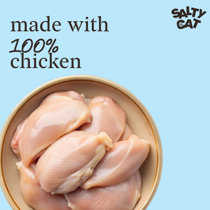 Salty Cat Natural Freeze-Dried Chicken Cat Treats, 10G Bag (12 Packs)3