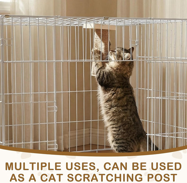 Aceorbit 4 Pcs Cat Cage Ladder Accessories Catio Indoor for Climbing Tree Steps Scratching Post Perches Sisal Hemp Shelf Wooden Ladder Furniture inside with Install Screws (Square)5