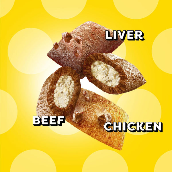 Temptations Mixups Crunchy and Soft Cat Treats, Cookout Flavor, 30 Oz | Chicken, Liver & Beef Flavors, under 2 Calories per Treat, 100% Complete & Balanced for Adult Cats, Resealable Stay-Fresh Tub4