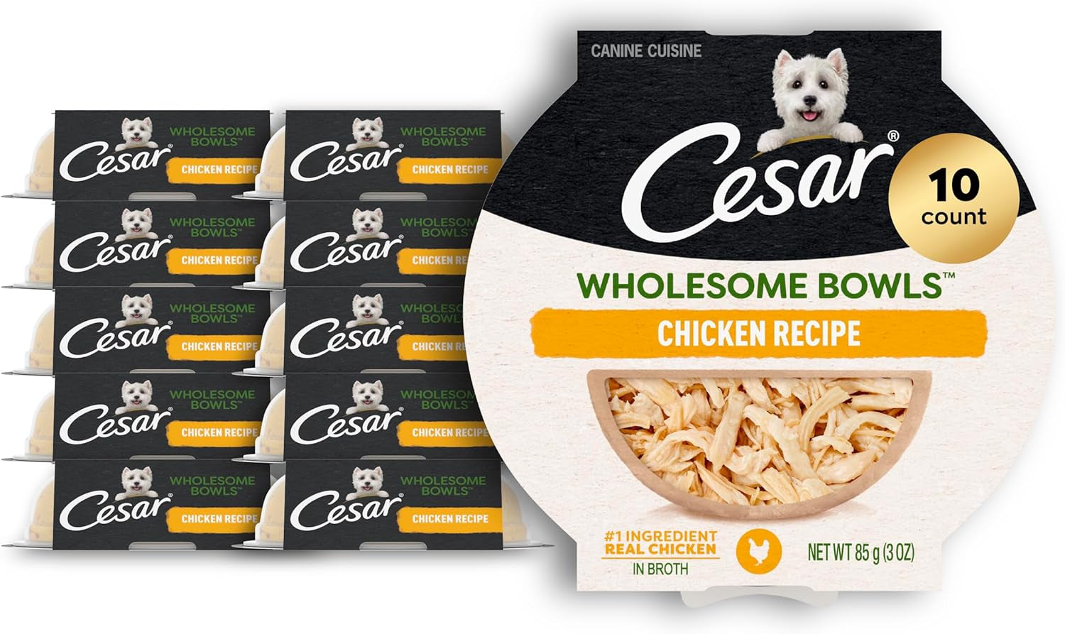 cesar-wholesome-bowls-wet-dog-food-chicken-recipe-3-oz-10-count-real-chicken-1-ingredient-slow-cooked-7-key-ingredients-no-by-products-or-artificial-flavors-easy-to-digest