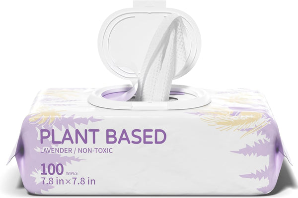 IMMHABI 400 Count Lick-Safe Dog Wipes, Lavender Plant-Based Hypoallergenic Dog Wipes for Paws, Butt, and Anal Gland Care, Cleansing & Deodorizing for Puppies10
