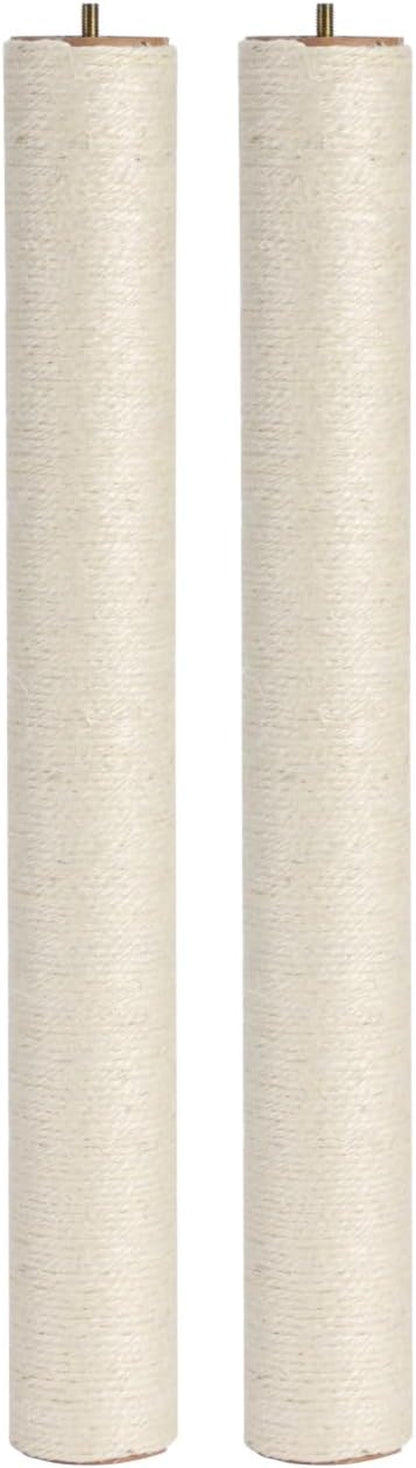 SHENGOCASE Cat Tree Tower Replacement Post with Built in M8 Screw, 23.2 Inch Length, 3 Inch Diameter, 2-Pack1
