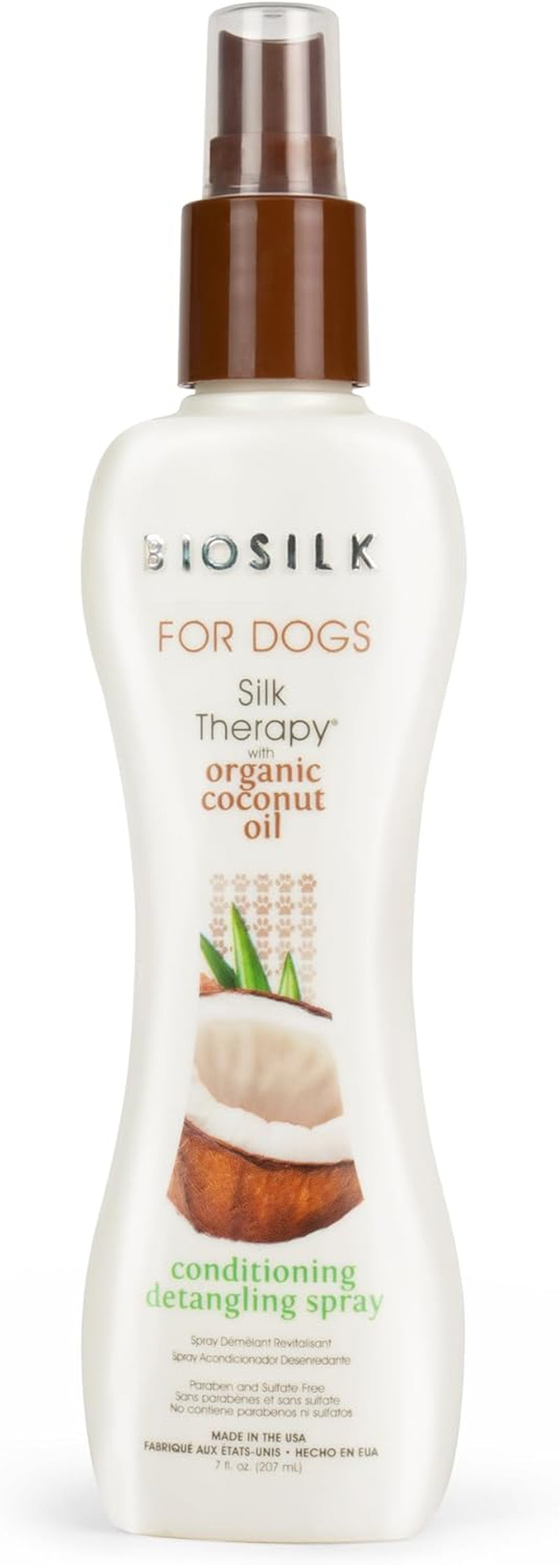 biosilk-silk-therapy-conditioning-detangling-spray-for-dogs-with-natural-coconut-oil-leave-in-detangler-and-conditioner-dematting-grooming-spray-sulfate-free-7-fl-oz-coconut-oil-formula-leave-in-detangler-sulfate-free-smooths-and-conditions-coat