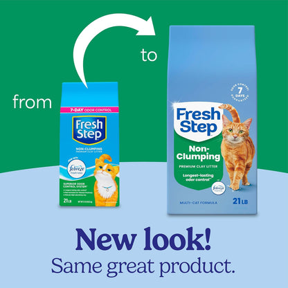 Fresh Step Non Clumping Cat Litter with Febreze Freshness, High-Absorbing Formula with Odor Control, 21 Lb. Bag2