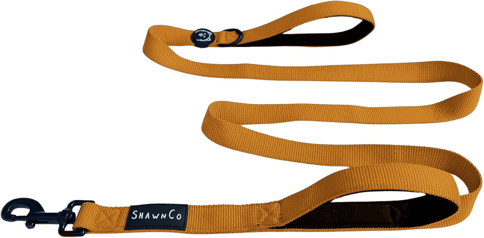 shawnco-dream-walk-dog-leash-premium-nylon-pet-leash-with-soft-neoprene-handle-for-small-medium-and-large-dogs-icy-lilac-m-l-6ft-w-2-handles