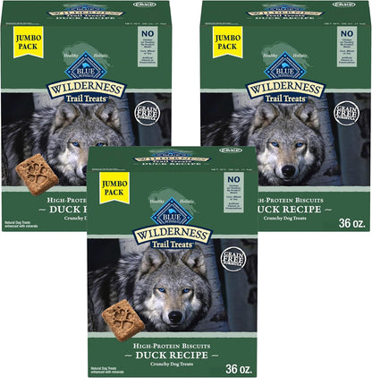 Blue Buffalo Wilderness Trail Treats Salmon Crunchy Dog Biscuits, Grain-Free & High-Protein, Bite-Sized Training Treats Made with Real Salmon & Natural Ingredients, 24-Oz Bag19