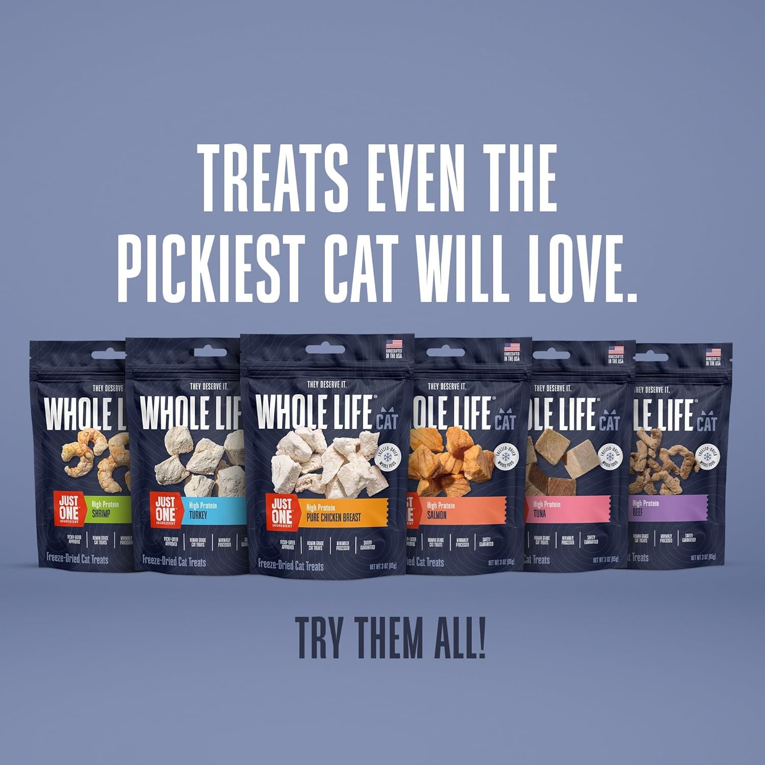 whole-life-cat-just-one-chicken-freeze-dried-cat-treats-human-grade-high-protein-food-healthy-training-snacks-freeze-dried-chicken-food-toppers-usa-made-natural-treats-4-oz-pack-of-1