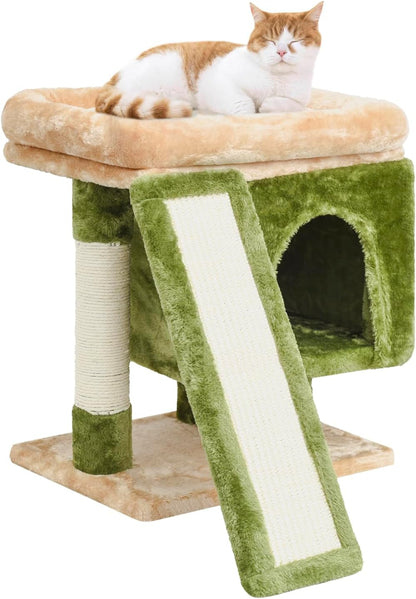 SYANDLVY Gothic Cat Tree with Coffin Bed for Indoor Cats, Cat Tower with Scratching Post, Modern Activity House for Large Cats, Condo with Board, Kittens Cave14