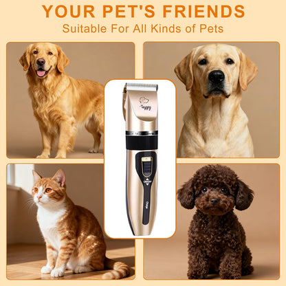 Dog Clippers for Grooming, Low Noise, Electric Quiet, Adjustable Clipper Comb for Dog Grooming Kit, Cat Supplies Pet Hair Clippers Grooming Kit for Dogs at Home7