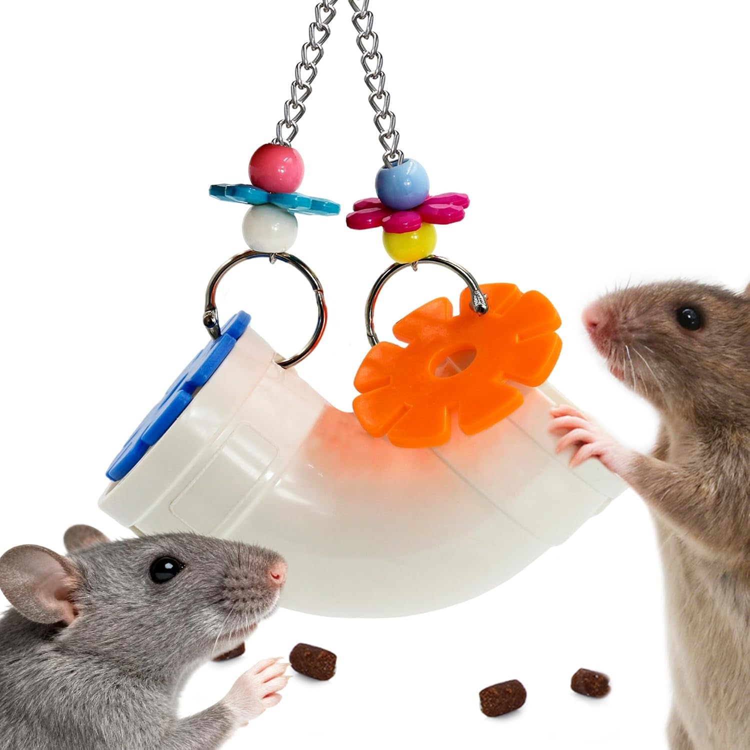 rat-enrichment-foraging-toy-wide-opening-for-more-treats-easy-clean-slow-feeder-hanging-fancy-cage-puzzle-toy-for-rats-mice-inspires-foraging-instincts-to-relieve-boredom-and-keep-healthy
