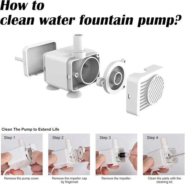 9PCS Pet Water Fountain Cleaning Kit with Compressed Sponge and Storage Box | Dog and Cat Water Fountain Brushes Fit Most Pet Water Dispensers,Pet Drinking Dispenser Cleaning Kit Cleaning Brush7