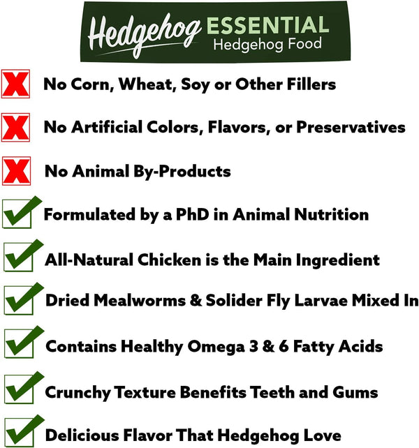 Hedgehog Essential - Chicken Kibble with Mealworms (1.75 Pound)2