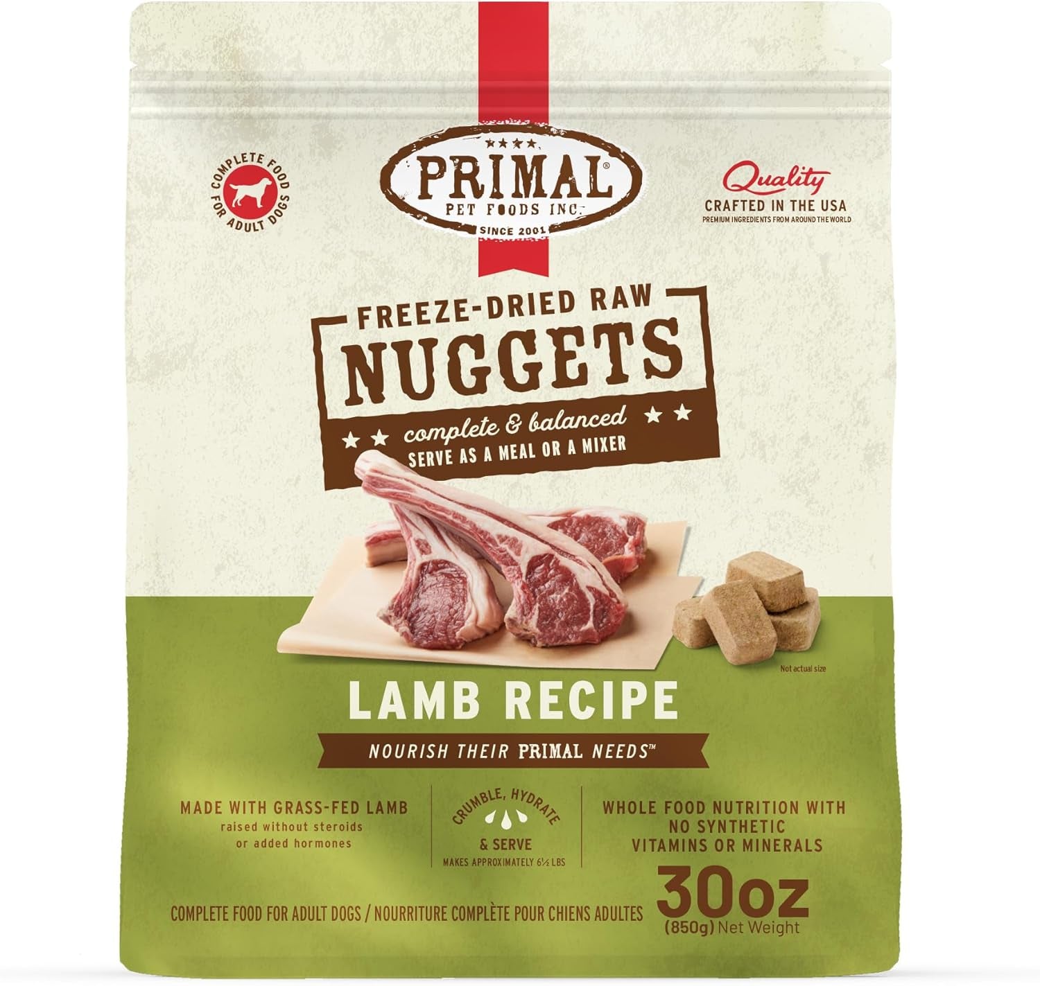primal-freeze-dried-dog-food-nuggets-chicken-complete-balanced-meal-topper-or-treat-premium-healthy-grain-free-high-protein-raw-dog-food-14-oz-complete-balanced-nutrition-meal-topper-or-treat-grain-free-high-protein-no-synthetic-vitamins-minerals