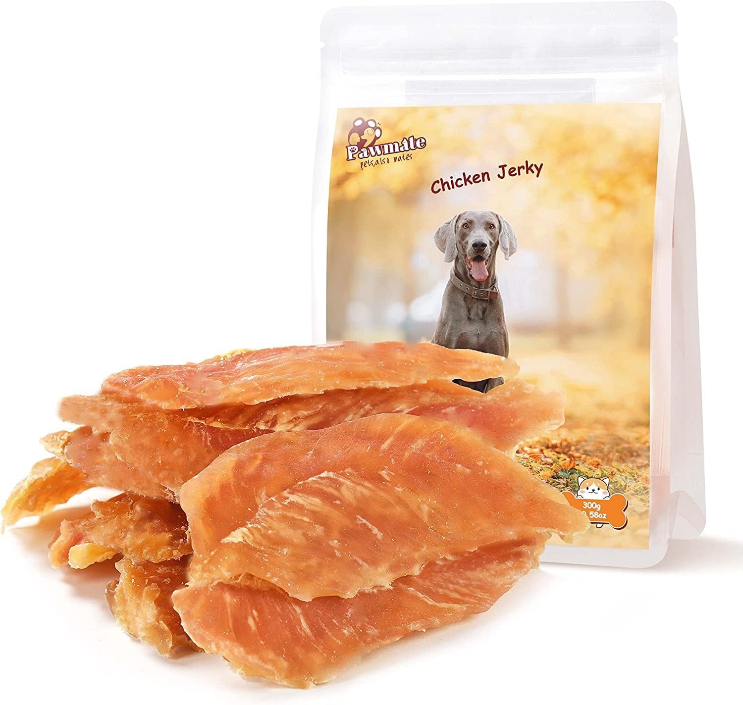 pawmate-dog-treats-chicken-jerky-rings-rawhide-free-grain-free-real-dried-tenders-natural-chicken-breast-dog-chewy-training-snacks-for-small-medium-large-dogs-large-pack-10-6-oz