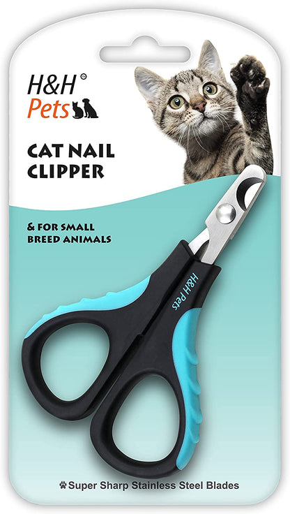 Cat Nail Clipper by H&H Pets - Professional Sharp Stainless Steel Claw Clipper Trimmer with Sturdy Non Slip Handles - for Small Animal & Cats Nail Cutter9