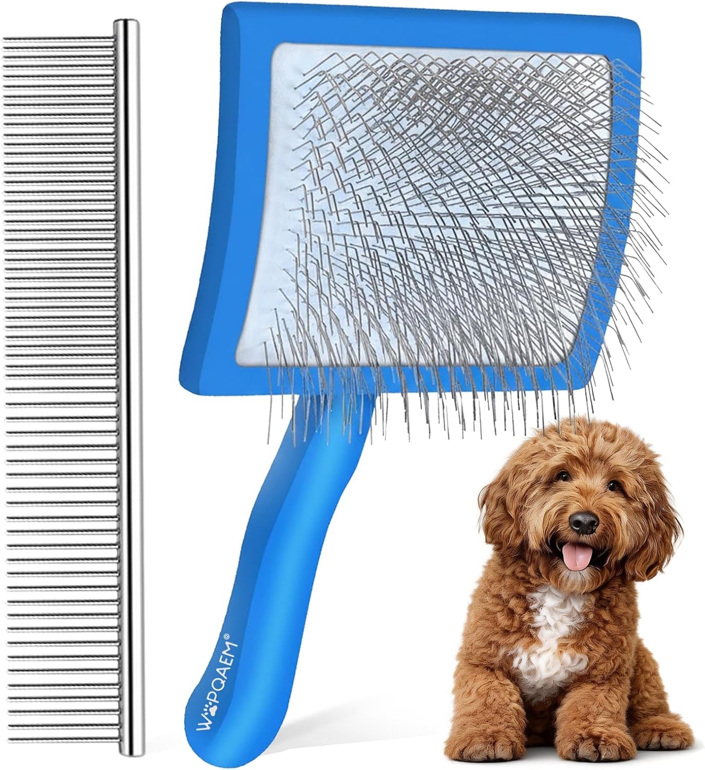 wooden-long-pin-slicker-brush-for-dogs-doodles-poodles-long-hair-grooming-detangling-and-fluffing-for-wavy-and-curly-hair-designed-for-heavy-thick-coats-to-prevent-matting-at-home