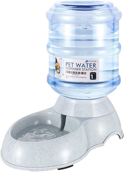 Flexzion Gravity Pet Water Dispenser Drinking Station for Dogs Cats (3 Gallon) Automatic Replenish Waterer for Small Large Breed Dog Cat,Feeding Watering Fountain Supplies Bottle Dish Bowl10