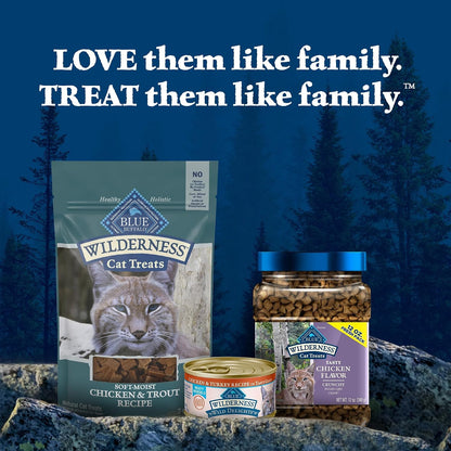 Blue Buffalo Wilderness Soft Cat Treats, Made with Natural Ingredients, Chicken & Trout Recipe, 2-Oz Bag8
