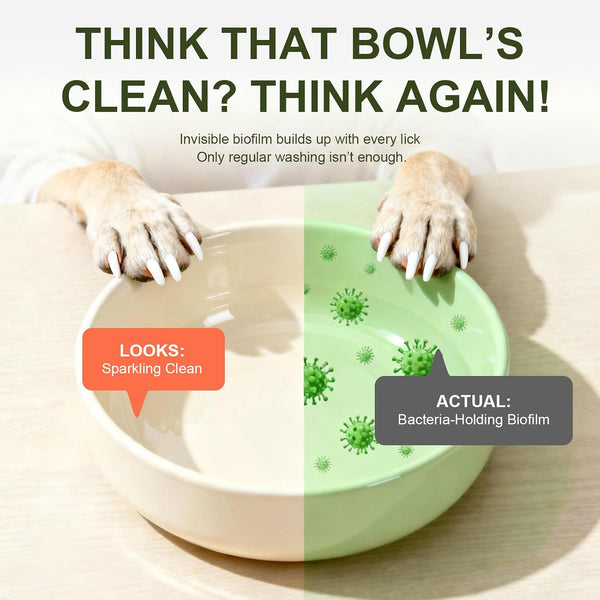 Pet Bowl Cleaner Mousse-Pet Safe Ingredients,Essential Techniques for Water and Food Bowl Hygiene-Dog Cat Wash Mousse Fragrance-Free3