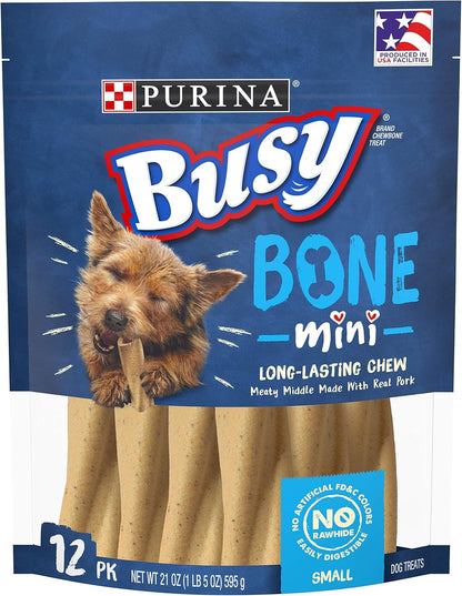 Purina Busy Made in USA Facilities Small Breed Dog Bones, Mini - 20 Ct. Pouch16