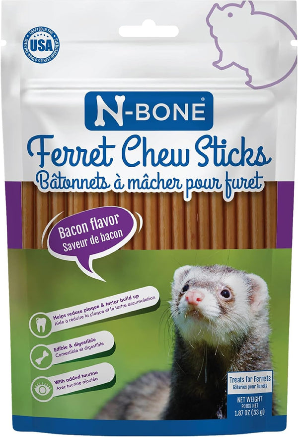 N-Bone Ferret Chew Sticks, Salmon Flavor, Natural Ferret Treats & Chew Treats, Tasty Snacks for Ferrets, 1.87 Oz13