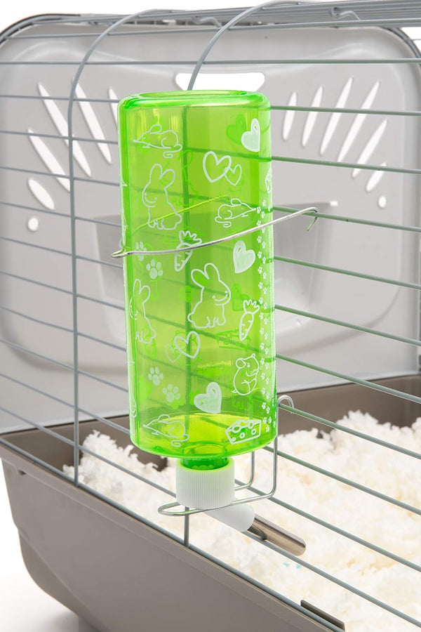 Lixit® Critter Bright Water Bottles for Hamsters, Rabbits, Chinchillas, Ferrets, Guinea Pigs and Other Small Animals - Made in USA (Blue (Pack of 1), 32 Ounce)5