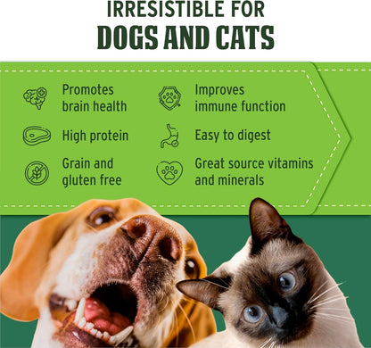 Nutri Bites Freeze Dried Beef Liver Dog & Cat Treats, Single Ingredient High Protein Pet Treats, 17.6 Oz4