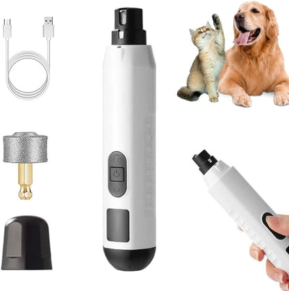 2026 Upgraded Silent Groom Pro Nail Grinder for Dogs & Cats, 3-Speed Cordless Silent Grooming Pro with LED Light, 2000Mah Long Battery Life, Painless Paws Grooming for Small Medium Large Pets (White)9