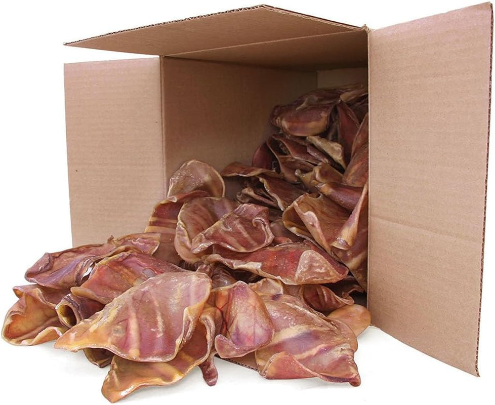 best-pet-supplies-gigabite-whole-pig-ears-for-dogs-25-count-single-ingredient-all-natural-pig-ears-supports-dental-health-perfect-for-training-slow-roasted-chews