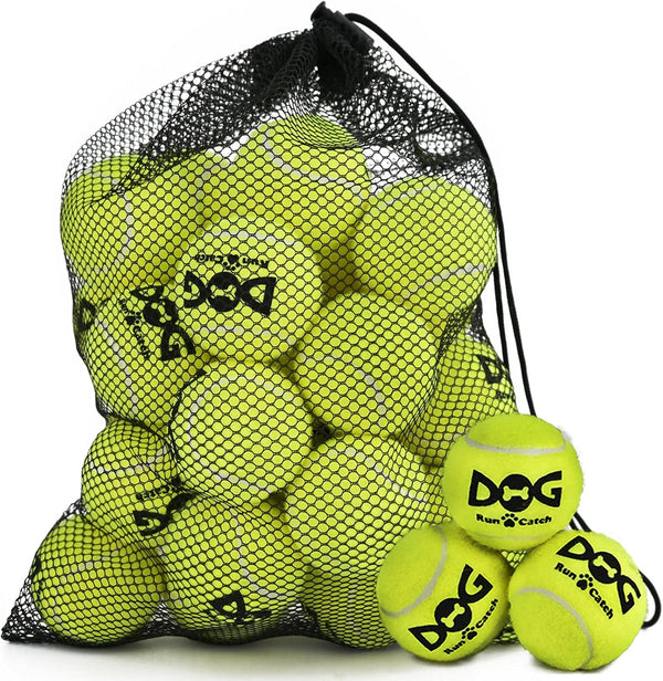 INSUM Small Tennis Balls for Dogs - 2 Inch 20 Pack Squeaky Dog Balls | Built in Squeaker, Durable, SGS Non-Toxic Test, Mini Tennis Balls for Small Breeds, with Mesh Bag10