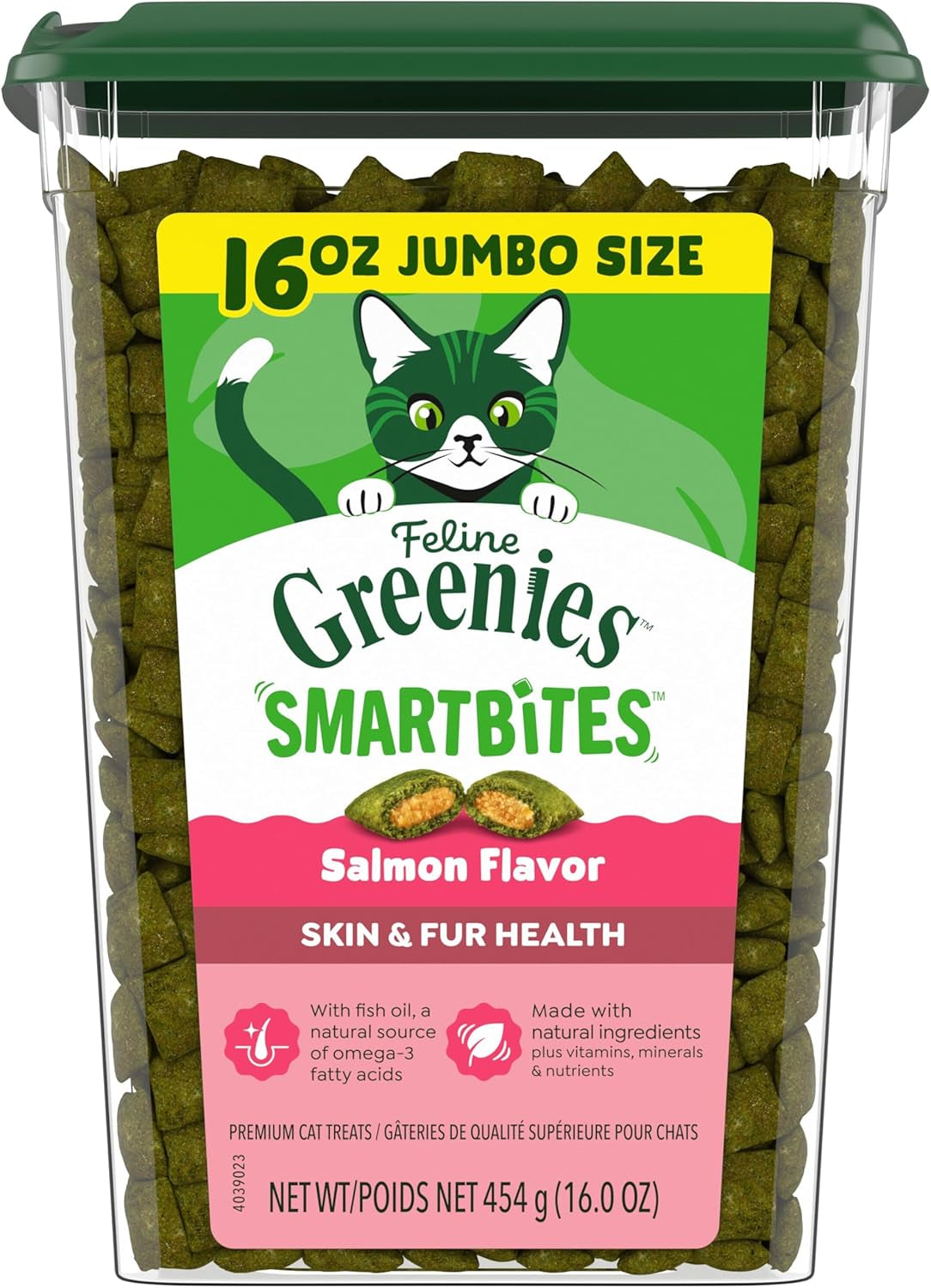 greenies-feline-smartbites-skin-fur-health-cat-treats-salmon-4-6-oz-fish-oil-flaxseed-omega-3s-no-artificial-flavors-or-preservatives-under-2-calories-per-treat-crunchy-soft