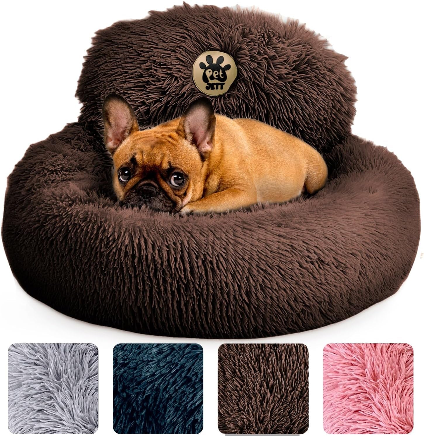 petjett-calming-dog-bed-medium-size-dog-30-donut-bed-washable-dog-bed-anti-slip-super-soft-fluffy-plush-round-dog-bed-anti-anxiety-premium-comfort-pet-bed-fits-dogs-upto-45-lbs-dark-grey