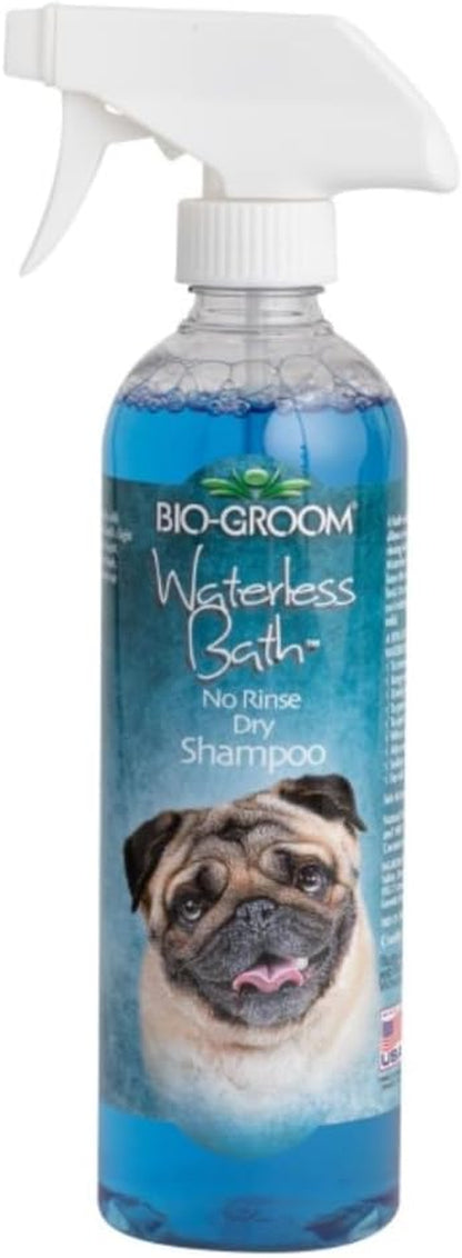 Bio-Groom Waterless Dog Shampoo - Tearless, No-Rinse, Dog Bathing Supplies, Puppy Wash, Cat Grooming Supplies, Cruelty-Free, Product Made in USA, Dry Shampoo Spray - 16 Fl Oz 1-Pack1