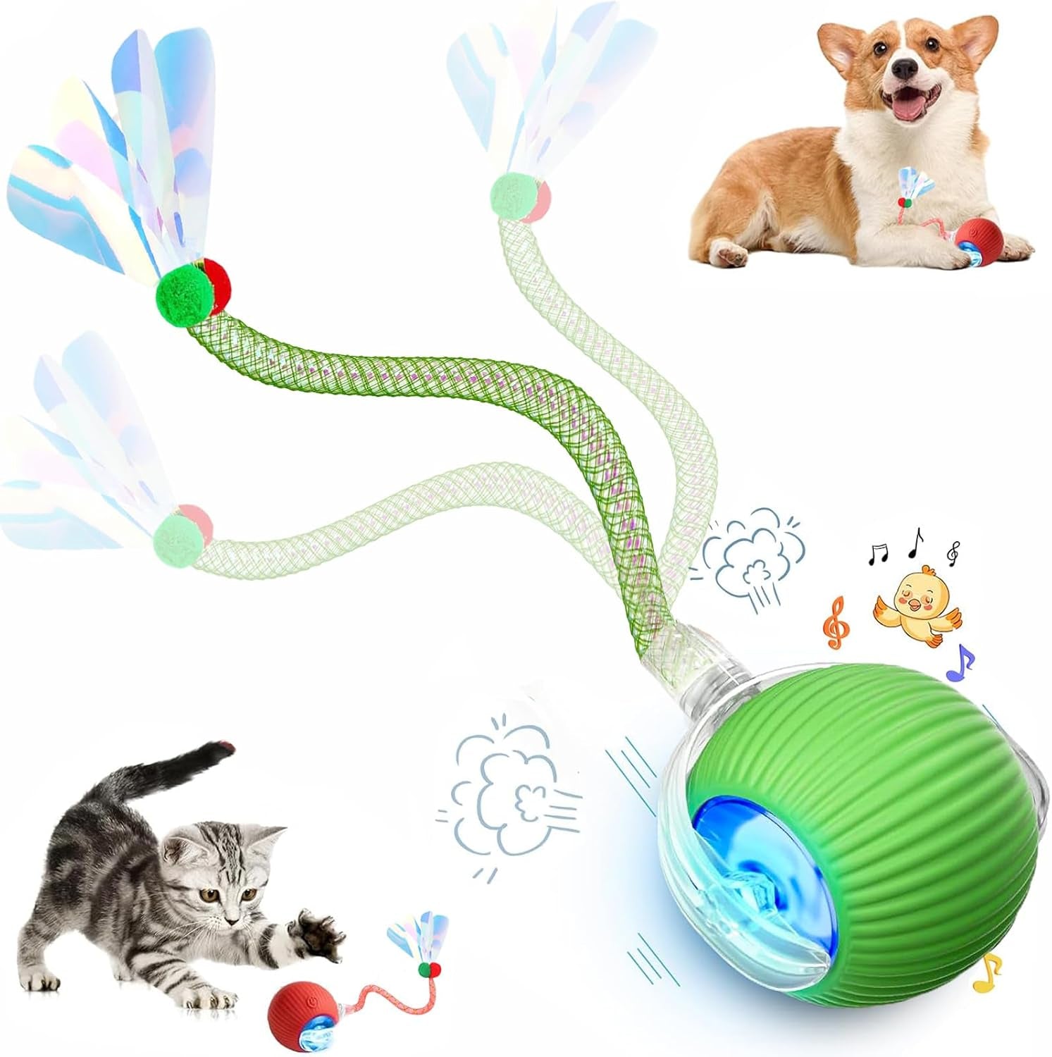 2-packs-speed-2-0-tail-interactive-cat-toys-for-indoor-cats-chirping-motion-activate-cat-toy-smart-kitten-rolling-ball-moving-ball-toys-rechargeable-dog-cats-bal-l-for-enrichment-exercise