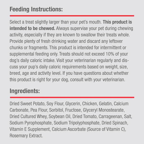 Dreambone Chicken Dinochews Dog Treats, Daily Rawhide-Free Chew, Digests Safely and Completely, with Real Protein, Chicken and Veggies, 14 Count5